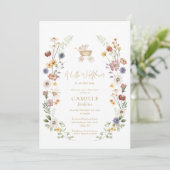 Eine kleine Wildblume Einladung (Stehend Vorderseite)