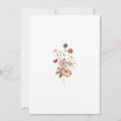 Eine kleine Wildblume Einladung (Rückseite)