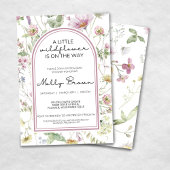 EINE KLEINE WILDBLUME FLORAL BABY DUSCHE EINLADUNG