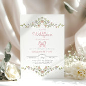 Eine kleine Wildblume-Gartenbrunnendusche Einladung