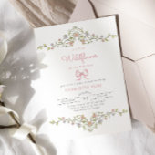 Eine kleine Wildblume-Gartenbrunnendusche Einladung