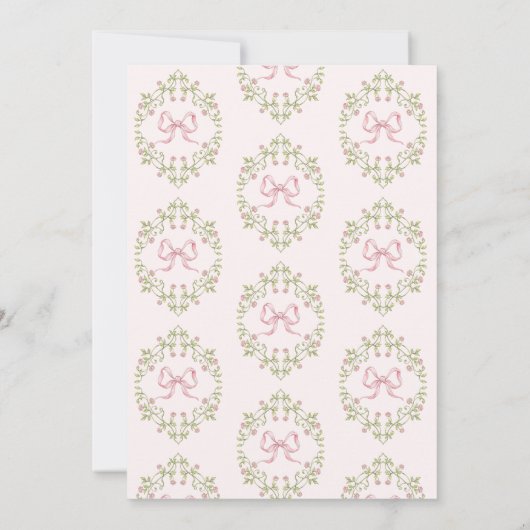 Eine kleine Wildblume-Gartenbrunnendusche Einladung (Rückseite)