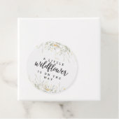 Eine kleine Wildblume gelbe Wasserfarbendusche Geschenkanhänger (Beispiel)