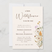 Eine kleine Wildblume Geschlechtsneutrale Paare Du Einladung (Vorderseite)