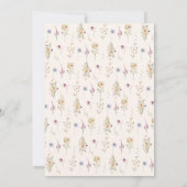 Eine kleine Wildblume Geschlechtsneutrale Paare Du Einladung (Rückseite)