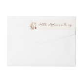 Eine kleine Wildblume Girl Babydusche (Rückseite)