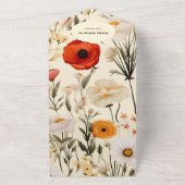 Eine kleine Wildblume Girl Babydusche All In One Einladung (Außenbereich)