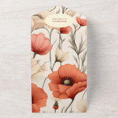 Eine kleine Wildblume Girl Babydusche All In One Einladung (Außenbereich)