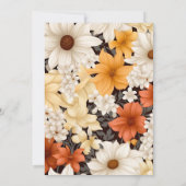 Eine kleine Wildblume Girl Babydusche Einladung (Rückseite)