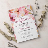 Eine kleine Wildblume Girl Babydusche Einladung