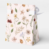 Eine kleine Wildblume Girl Babydusche Geschenkschachtel (Rückseite)