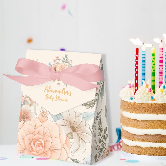 Eine kleine Wildblume Girl Babydusche Geschenkschachtel