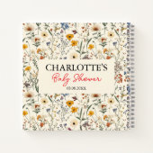 Eine kleine Wildblume Girl Babydusche Notizblock (Rückseite)