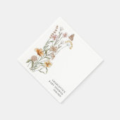 Eine kleine Wildblume Girl Babydusche Serviette (Ecke)