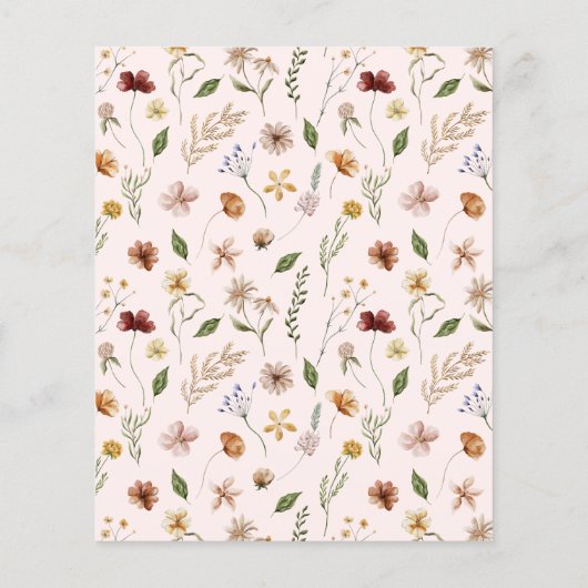 Eine kleine Wildblume Girl Budget Kinderdusche läd (Rückseite)