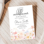 Eine kleine Wildblume ist auf dem Weg zur Babydusc Einladung