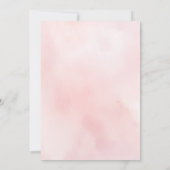 Eine kleine Wildblume ist auf dem Weg zur Babydusc Einladung (Rückseite)