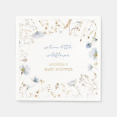 Eine kleine Wildblume ist auf dem Weg zur Babydusc Serviette (Vorderseite)