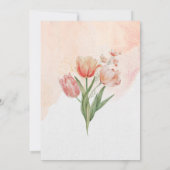 Eine kleine Wildblume ist auf dem Weg zur Kinderdu Einladung (Rückseite)