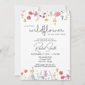 Eine kleine Wildblume ist unterwegs! Einladung (Vorderseite)