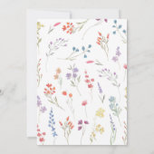 Eine kleine Wildblume ist unterwegs! Einladung (Rückseite)