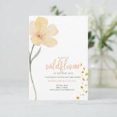 Eine kleine Wildblume ist unterwegs Einladung (Stehend Vorderseite)