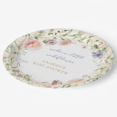 Eine kleine Wildblume ist unterwegs mit einer Baby Pappteller (Schrägansicht)