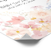 Eine kleine Wildblume ist unterwegs willkommen Poster (Ecke)