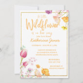 Eine kleine Wildblume Kinderdusche Einladung (Vorderseite)