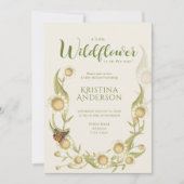 Eine kleine Wildblume Kinderdusche Einladung (Vorderseite)