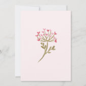 Eine kleine Wildblume Kinderdusche Einladung (Rückseite)