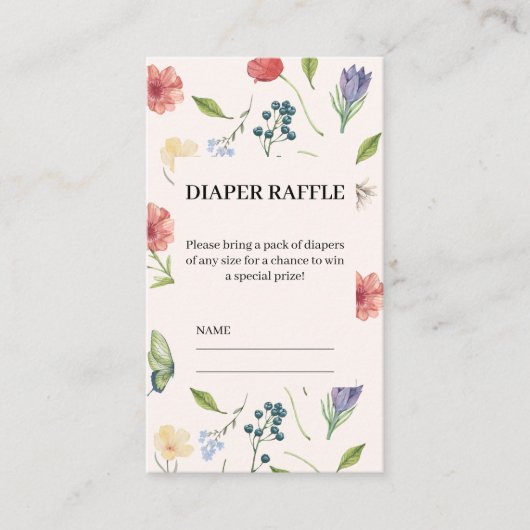 Eine kleine Wildblume Kinderdusche Einladung (Vorderseite)