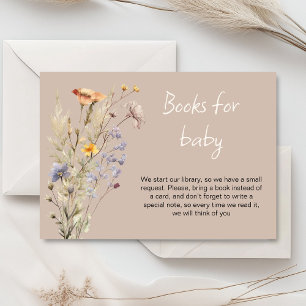Eine kleine Wildblume mit Baby-Duschkarte Begleitkarte