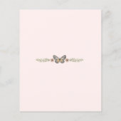 Eine kleine Wildblume mit Kinderdusche und Einladu (Rückseite)