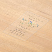 Eine kleine Wildblume-Neutral-Babydusche Acryleinladungen (Ablage )