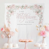 Eine kleine Wildblume pink Baby Girl Dusche Wandteppich