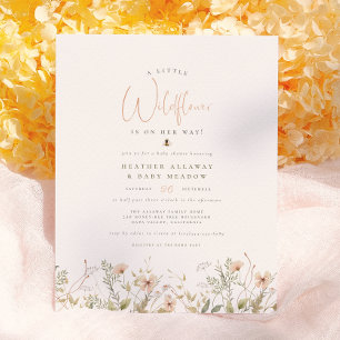 Eine kleine Wildblume Rustikale Boho Budget-Baby-P