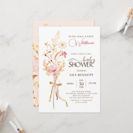 Eine kleine Wildblume rustikale Boho Nature Babydu Einladung