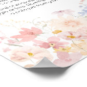 Eine kleine Wildblume Spättaucher Poster (Ecke)