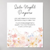 Eine kleine Wildblume Spättaucher Poster (Vorne)