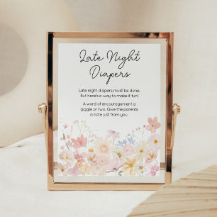 Eine kleine Wildblume Spättaucher Poster