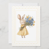 Eine kleine Wildblume Tierbabydusche Einladung (Rückseite)