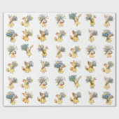 Eine kleine Wildblume Tierbabydusche Geschenkpapier (Flach)