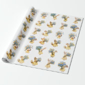 Eine kleine Wildblume Tierbabydusche Geschenkpapier (Ungerollt)