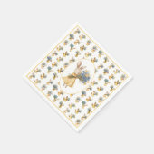 Eine kleine Wildblume Tierbabydusche Serviette (Ecke)