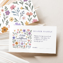 Eine kleine Wildblume Windeln Raffle Girl Babydusc