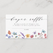 Eine kleine Wildblume Windelrudel Begleitkarte (Vorderseite)