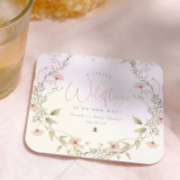 Eine kleine Wildblumen Boho Mädchen Babyparty