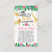 Eine kleine wilde auf ihrem Weg Mädchen bucht für Begleitkarte (Vorderseite)