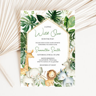 Eine kleine wilde Baby Shower Einladung